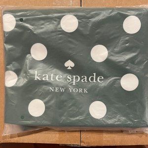 Kate Spade Dark Green Polka Dot Tote Bag